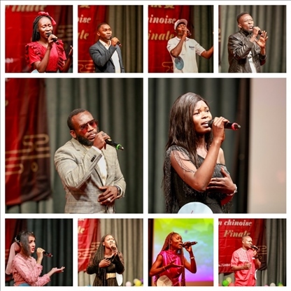 參與決賽的歌手。中國石油非洲公司供圖