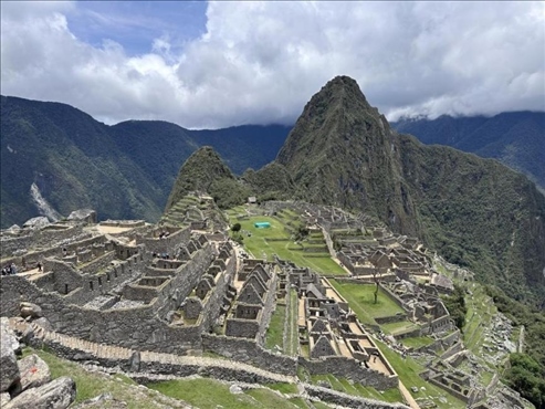 秘魯馬丘比丘古城遺址。本報(bào)記者 張朋輝 攝