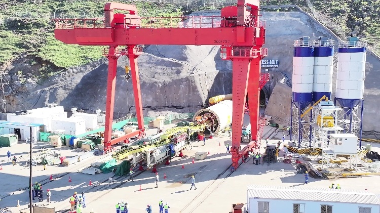 項(xiàng)目步進(jìn)現(xiàn)場(chǎng)。中水電十一局供圖