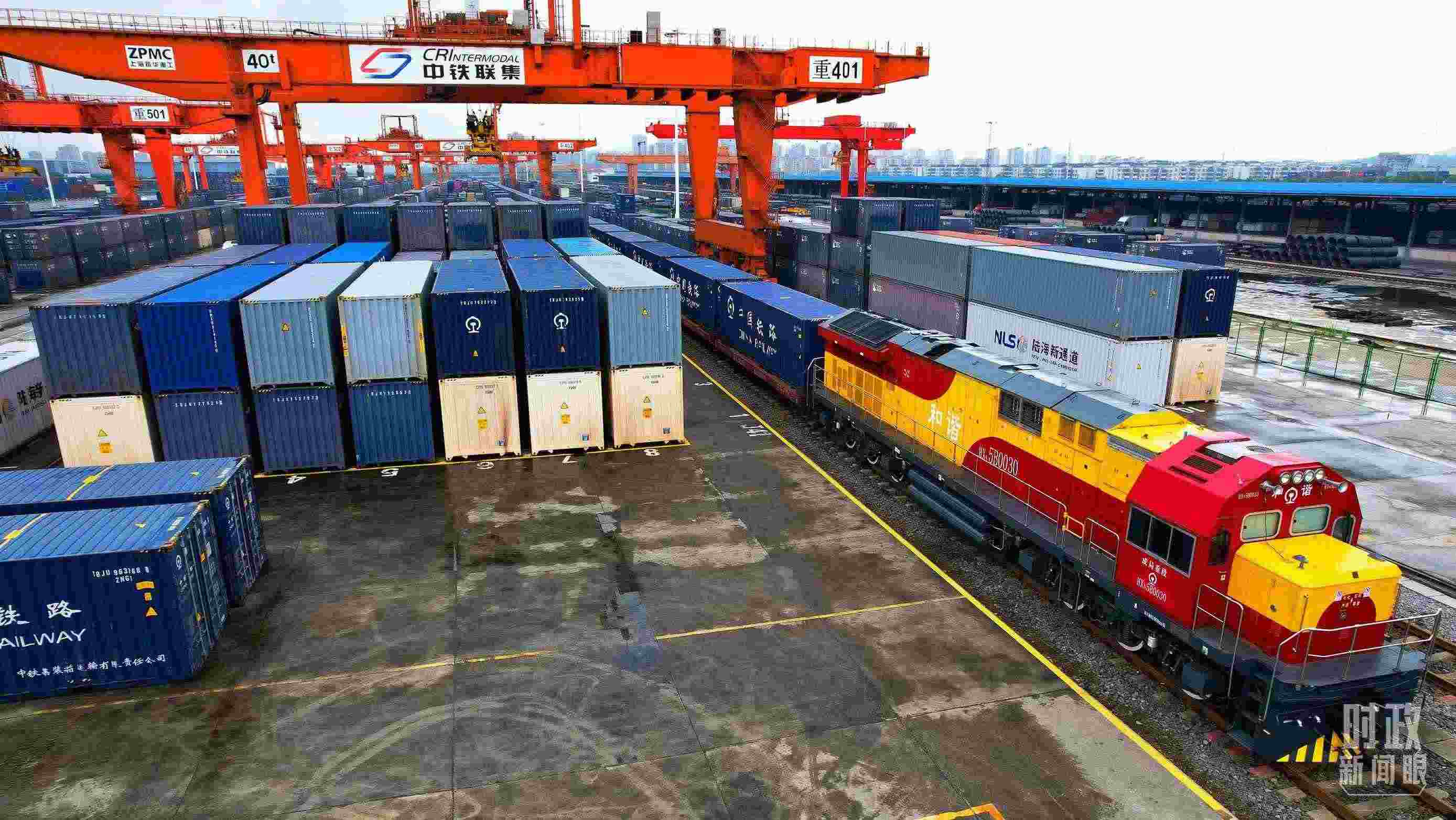 △重慶國際物流樞紐園區(qū)。（總臺記者劉雨拍攝）