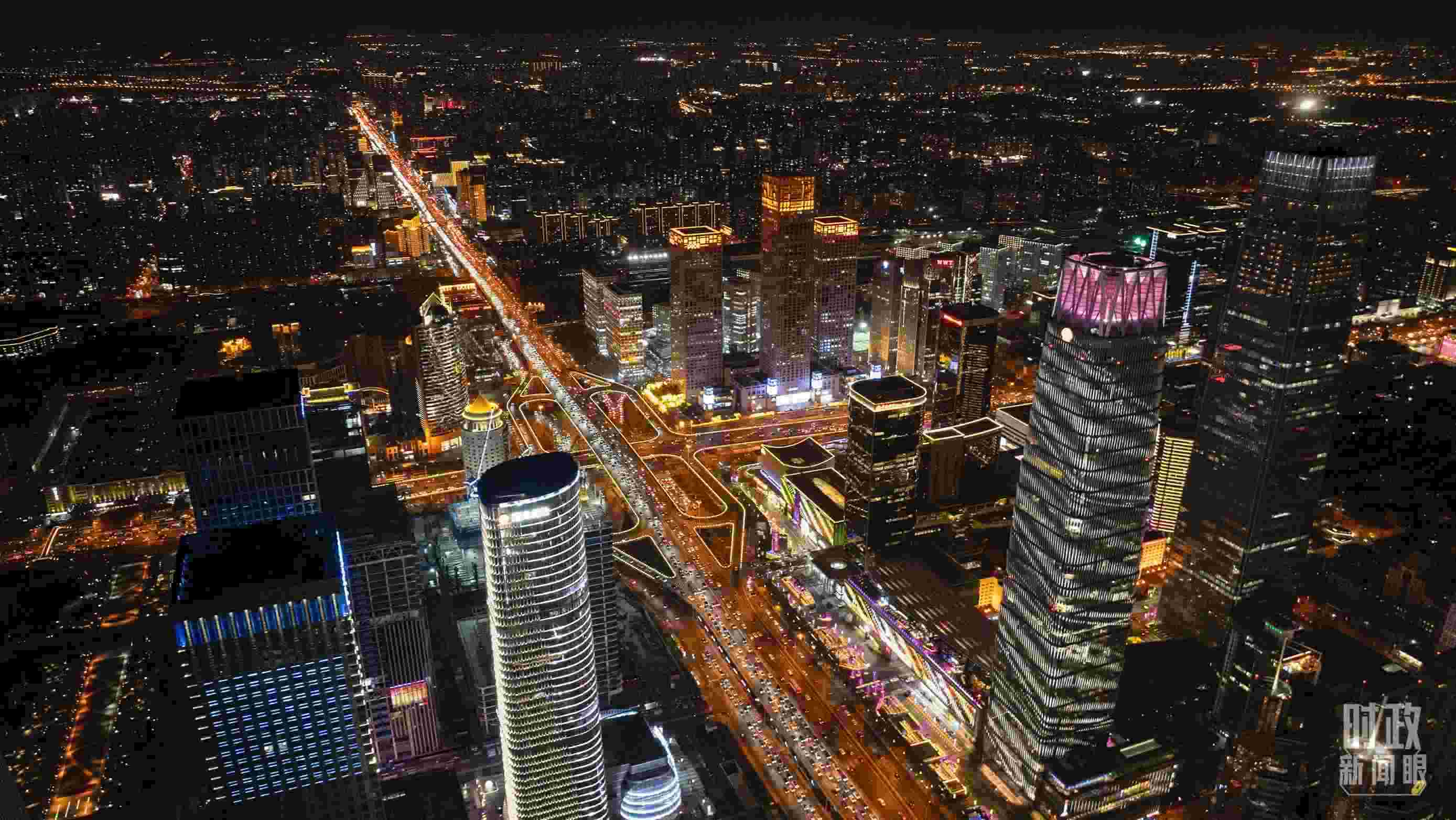 △北京CBD（中央商務(wù)區(qū)）。（總臺(tái)記者郭增浩拍攝）