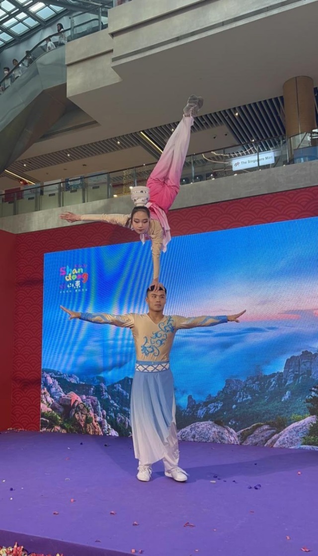 來(lái)自中國(guó)和新加坡的藝術(shù)團(tuán)體聯(lián)袂表演了歌舞、器樂(lè)、武術(shù)、雜技等多種形式的文藝節(jié)目。活動(dòng)主辦方供圖