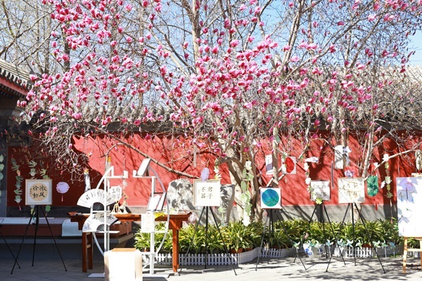 翰墨書韻展區(qū)的書法展品。府學(xué)胡同小學(xué)供圖