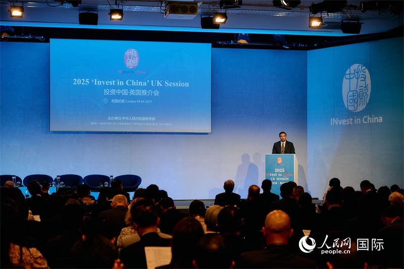 2025“投資中國”英國推介會現場。楊浩鵬攝
