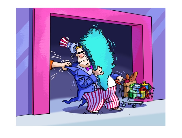 漫畫作者：馬宏亮（人民網(wǎng)版權(quán)圖片，未經(jīng)授權(quán)請勿轉(zhuǎn)載。）