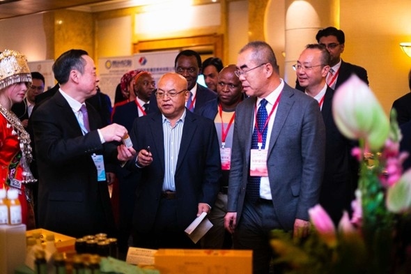 與會嘉賓走訪特色展臺。南非貴州商會供圖