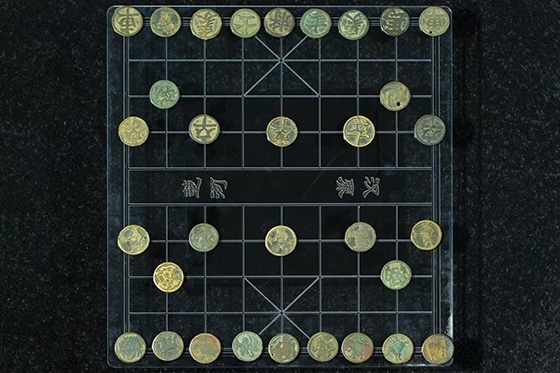 宋代中國銅象棋子。主辦方供圖