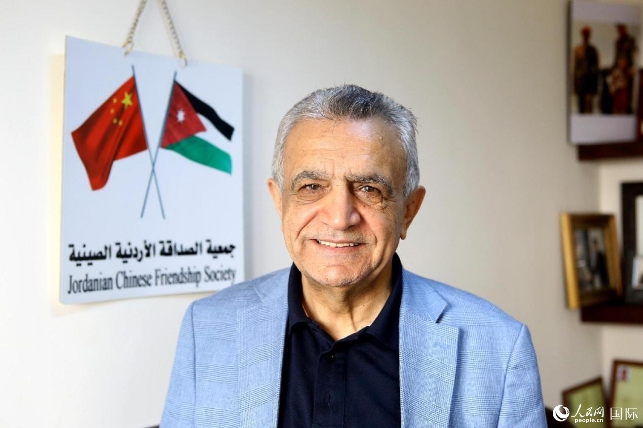 圖為約中友協(xié)主席賈邁勒·達穆爾。人民網納達爾·達烏德攝