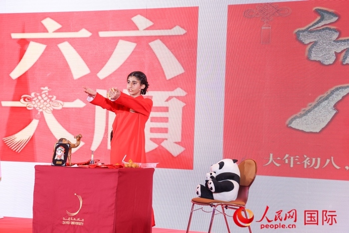 快板表演。人民網(wǎng)記者任皓宇攝